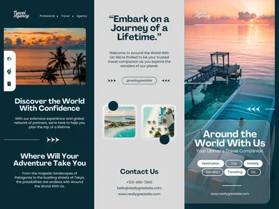 Travel brochure and promotional print design