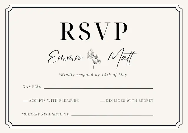 RSVP Cards