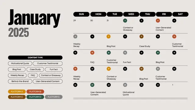 Content Calendars