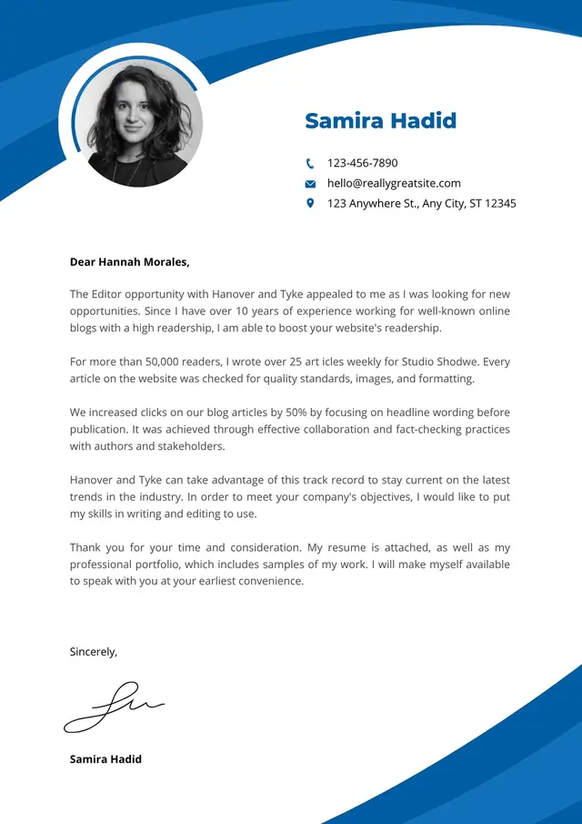 Cover Letters